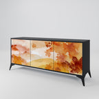 TRACES OF AUTUMN Aparador de 3 Puertas en Acabado Negro