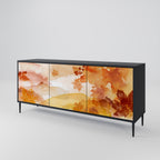 TRACES OF AUTUMN Aparador de 3 Puertas en Acabado Negro