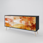 TRACES OF AUTUMN Aparador de 3 Puertas en Acabado Negro