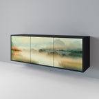 MORNING BY THE LAKE 3-Door Sideboard in Black Finish