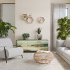 MORNING BY THE LAKE 3-Door Sideboard in Black Finish