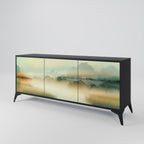 MORNING BY THE LAKE 3-Door Sideboard in Black Finish