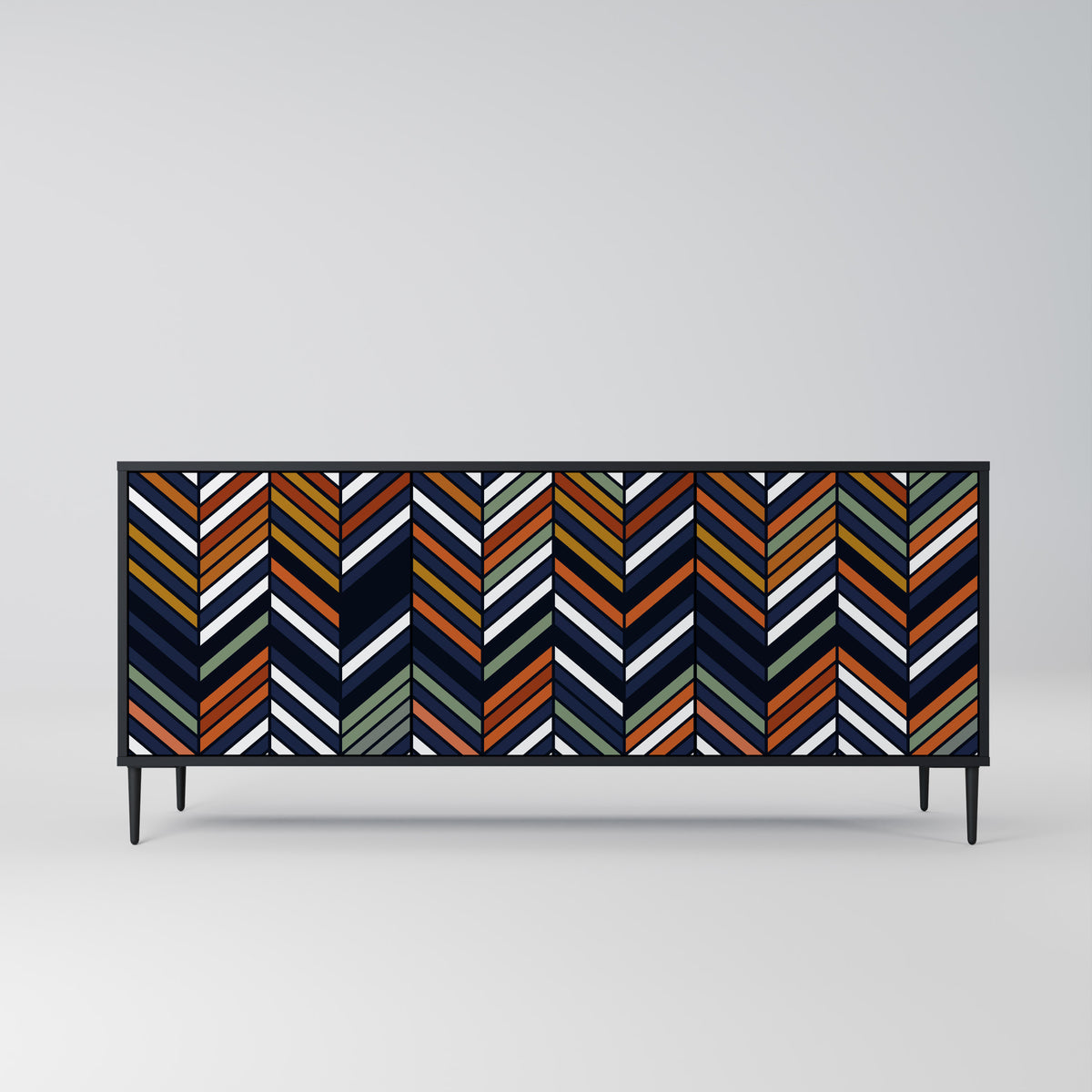 VIBRANT PATCHWORK Aparador de 3 Puertas