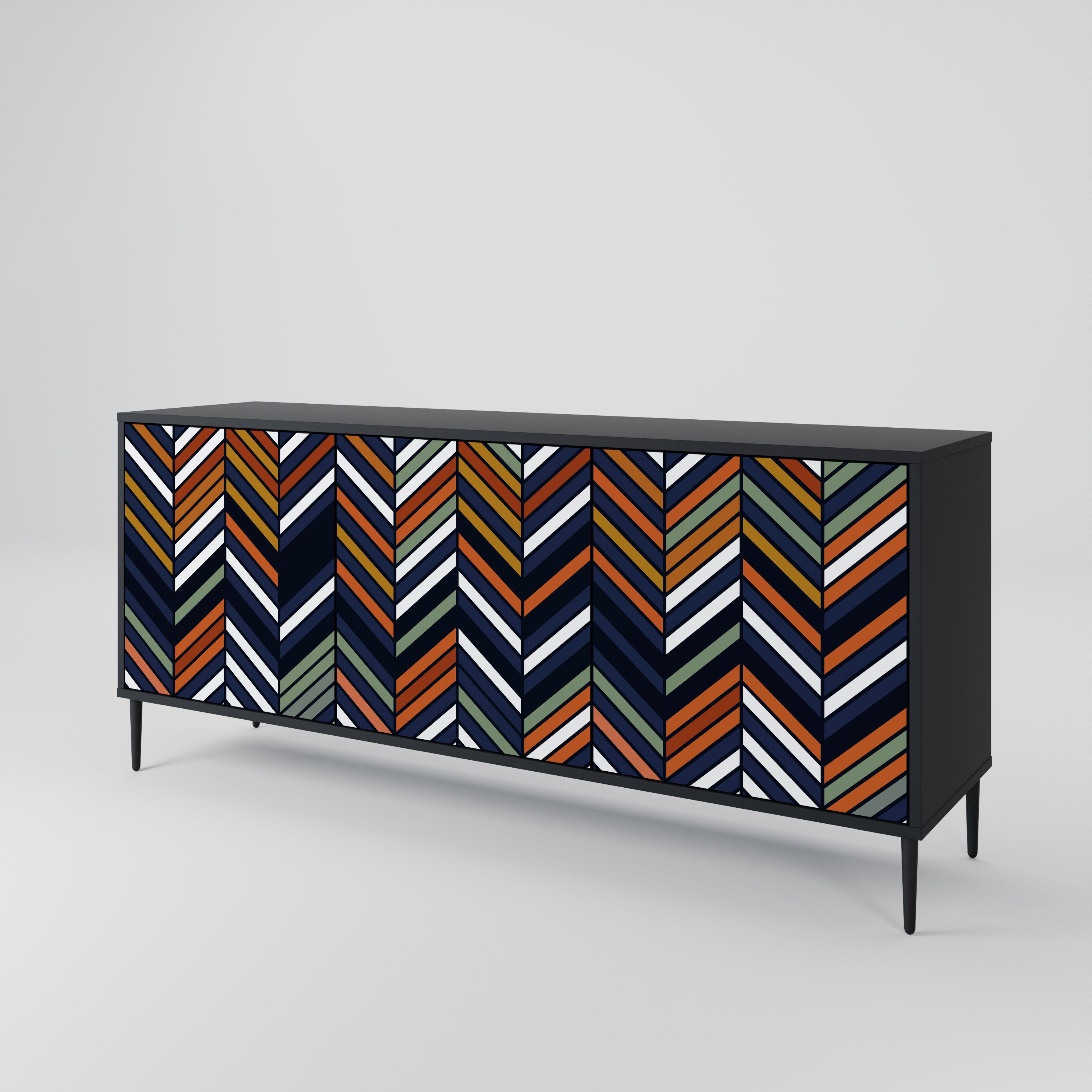 VIBRANT PATCHWORK 3-Door Sideboard