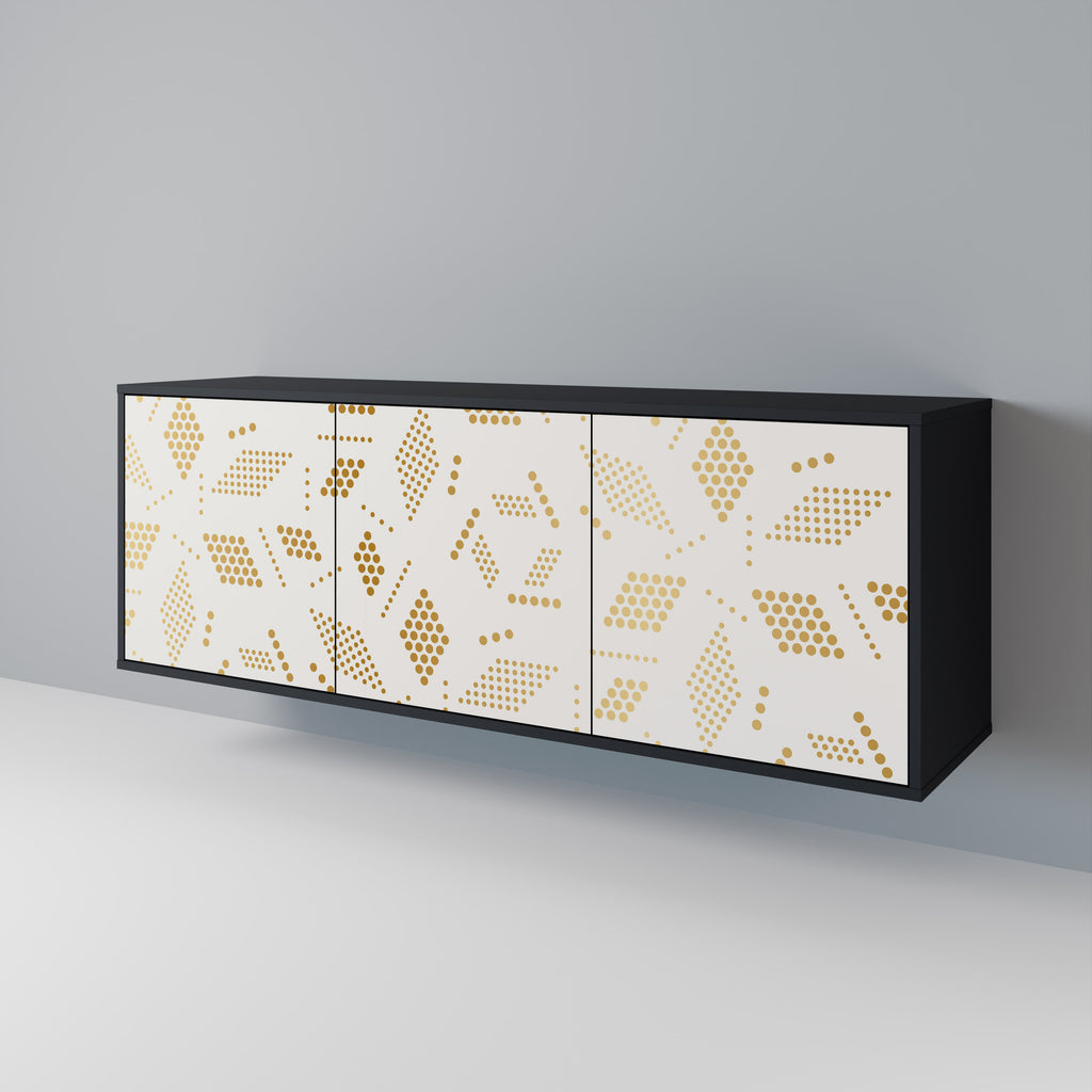 SPOTTED DAZE 3-Door Sideboard in Black Finish