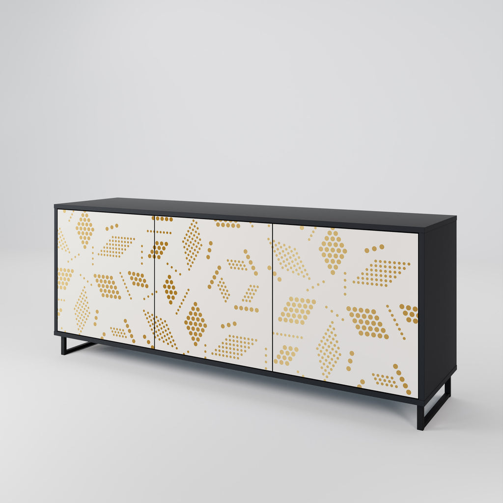 SPOTTED DAZE 3-Door Sideboard in Black Finish