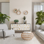 SPOTTED DAZE 3-Door Sideboard in Black Finish