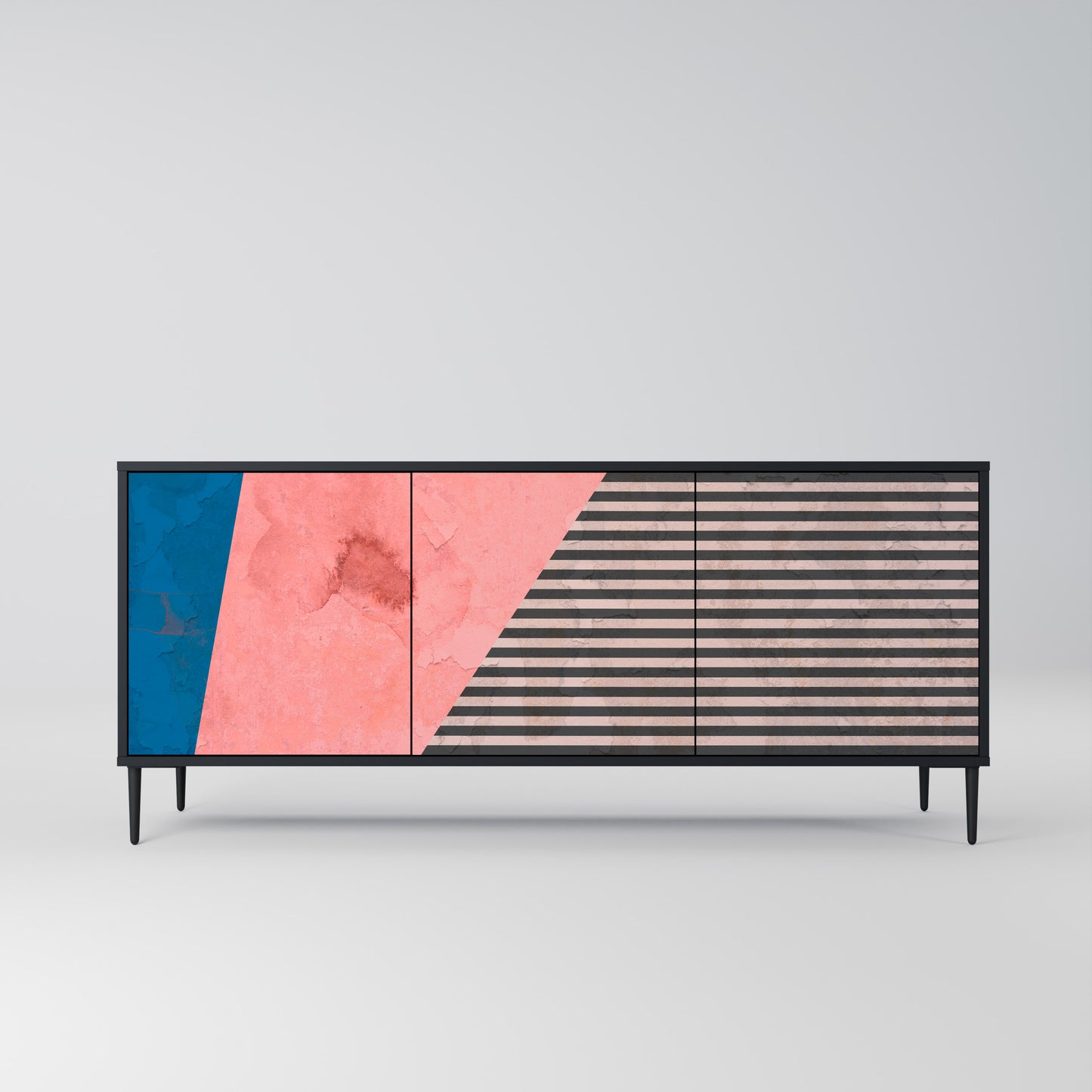 GLAMOROUS STRIPE Aparador de 3 Puertas