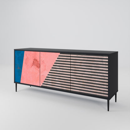 GLAMOROUS STRIPE Aparador de 3 Puertas