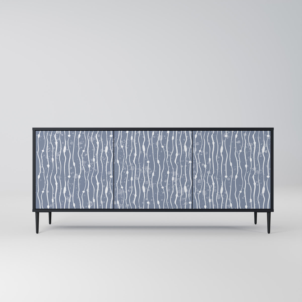 GRAPHITE RAIN Aparador de 3 Puertas