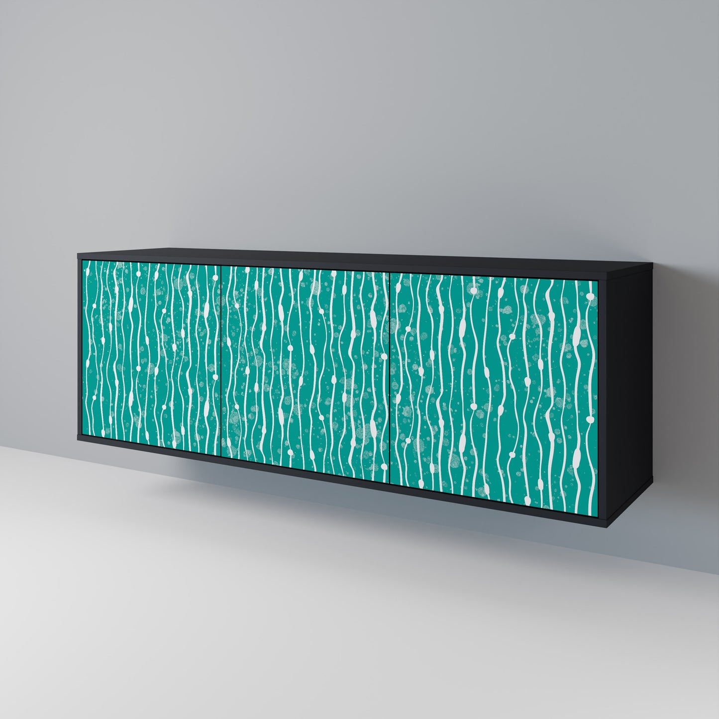 TURQUOISE RAIN Aparador de 3 Puertas