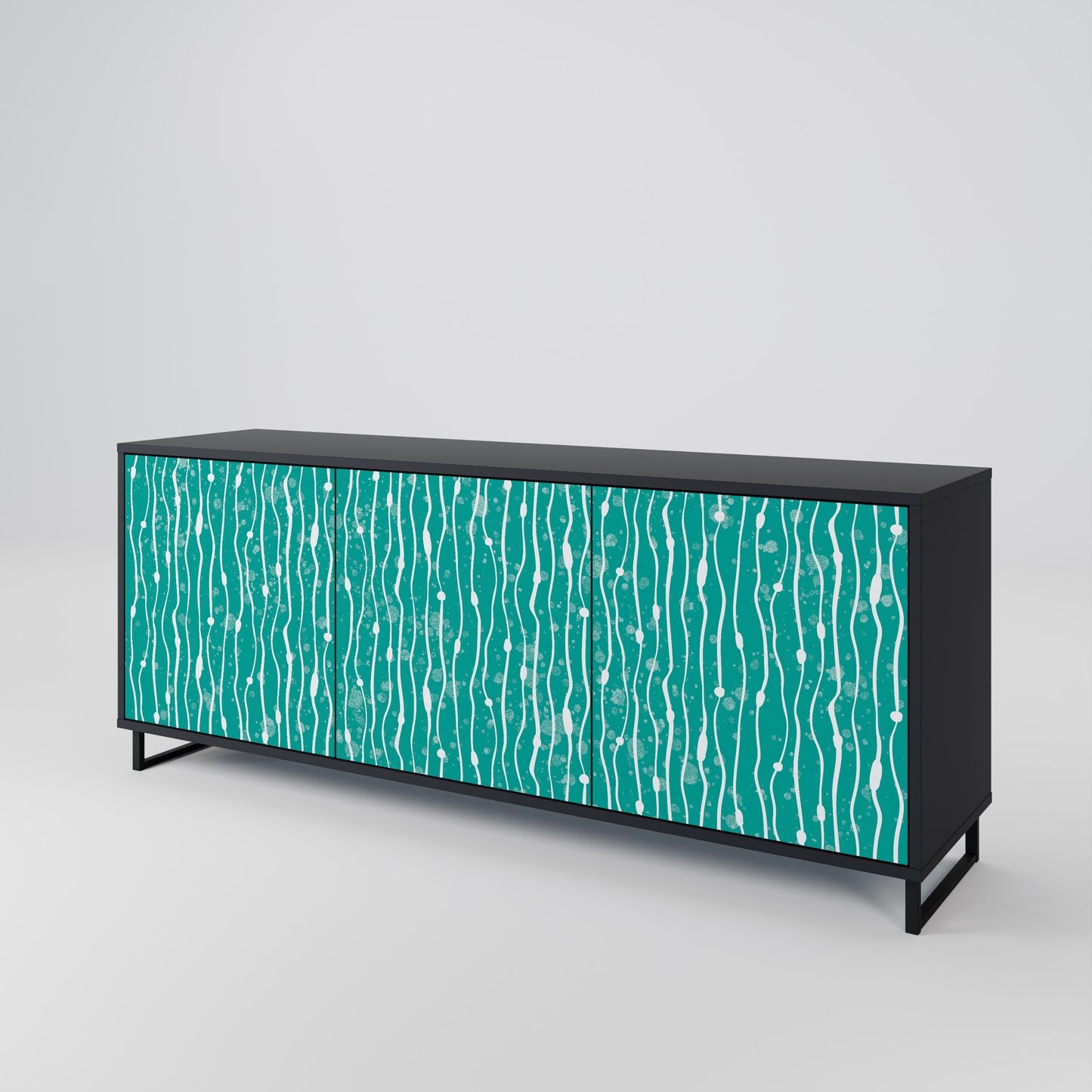 TURQUOISE RAIN Aparador de 3 Puertas