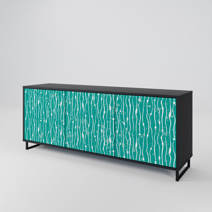 TURQUOISE RAIN Aparador de 3 Puertas
