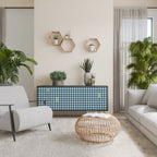 OUT OF CONTEXT Aparador de 3 Puertas en Acabado Negro