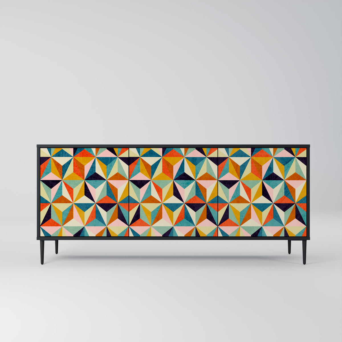 TESSELATE TREASURES Aparador de 3 Puertas
