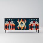 CRACKED ILLUSION Aparador de 3 Puertas