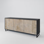 SCREEN ERROR 3-Door Sideboard in Black Finish