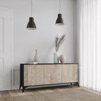 SCREEN ERROR 3-Door Sideboard in Black Finish