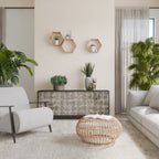 SLIGHTLY BLURRED Aparador de 3 Puertas en Acabado Negro