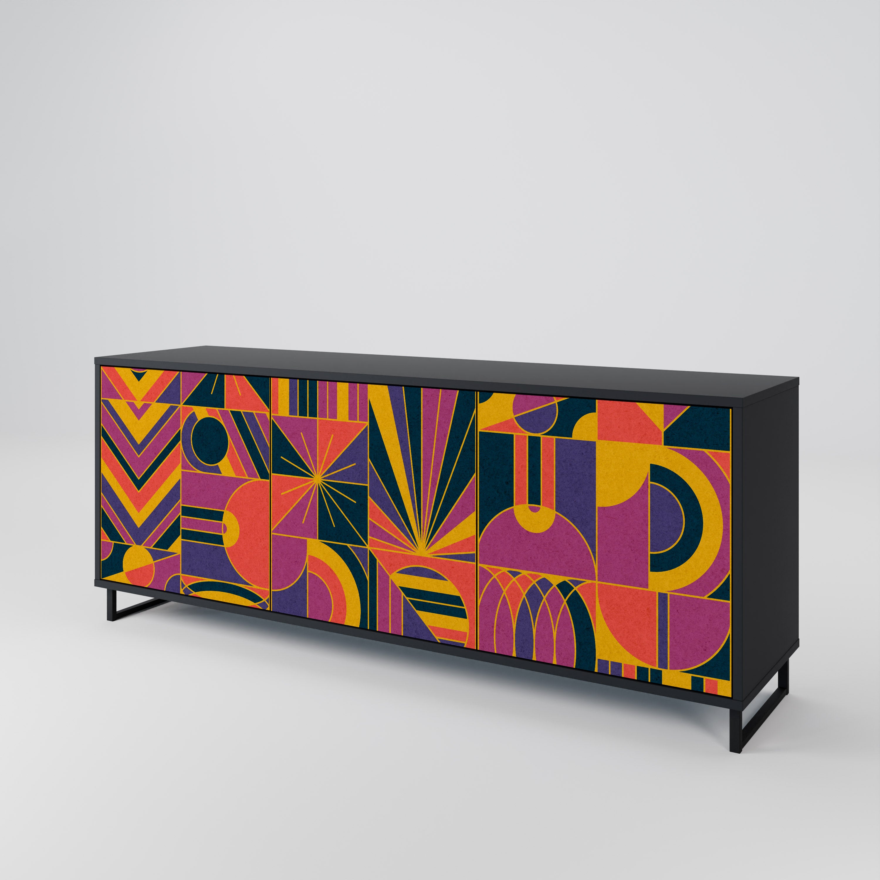 ELECTRIC PATTERNS 3-Door Sideboard