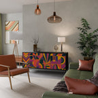 ELECTRIC PATTERNS Aparador de 3 Puertas