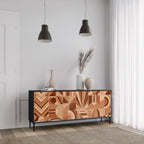 PRISM MOSAIC 3-Door Sideboard in Black Finish