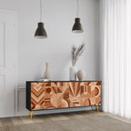 PRISM MOSAIC 3-Door Sideboard in Black Finish