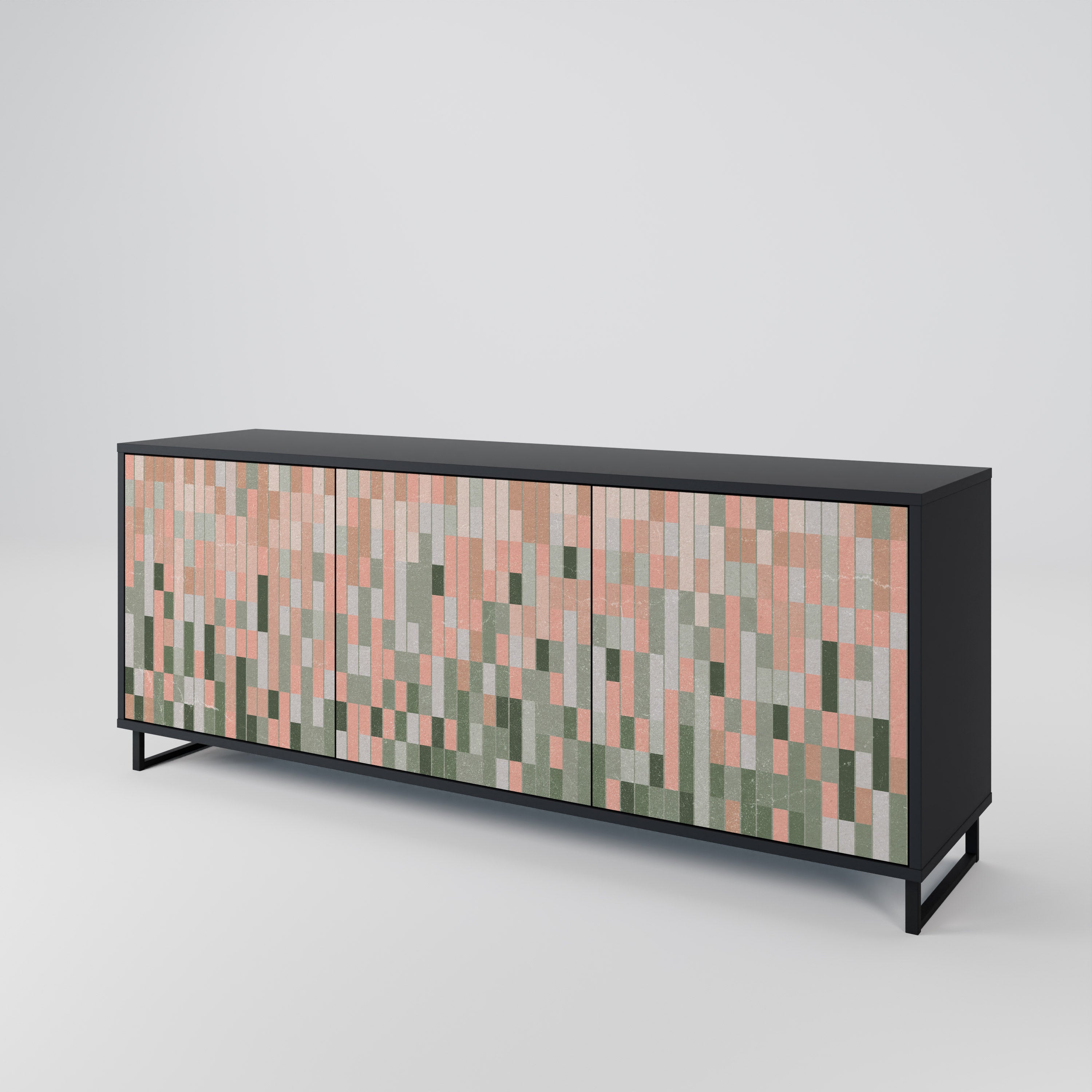 BUILDING THE FUTURE 3-Door Sideboard in Black Finish