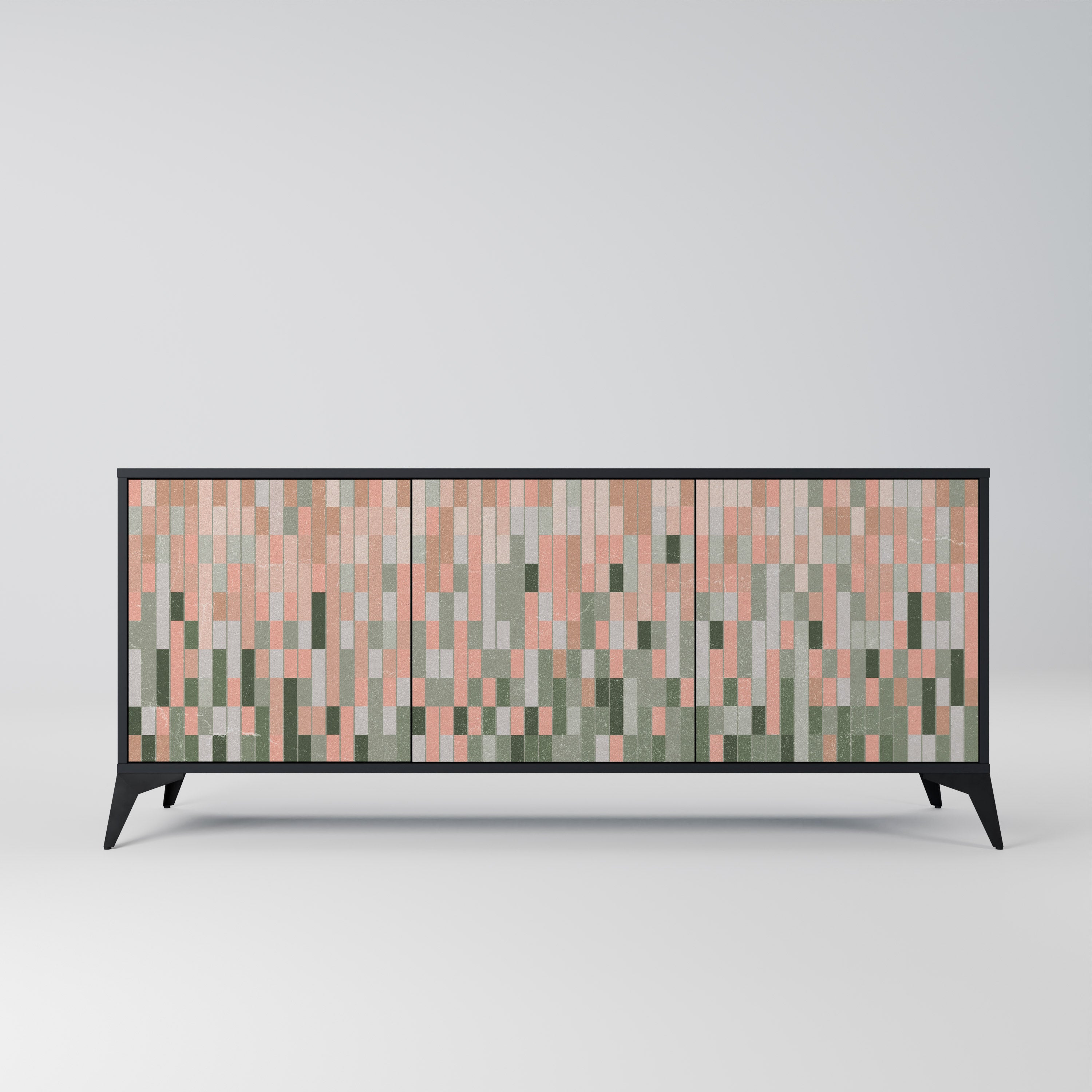 BUILDING THE FUTURE 3-Door Sideboard in Black Finish