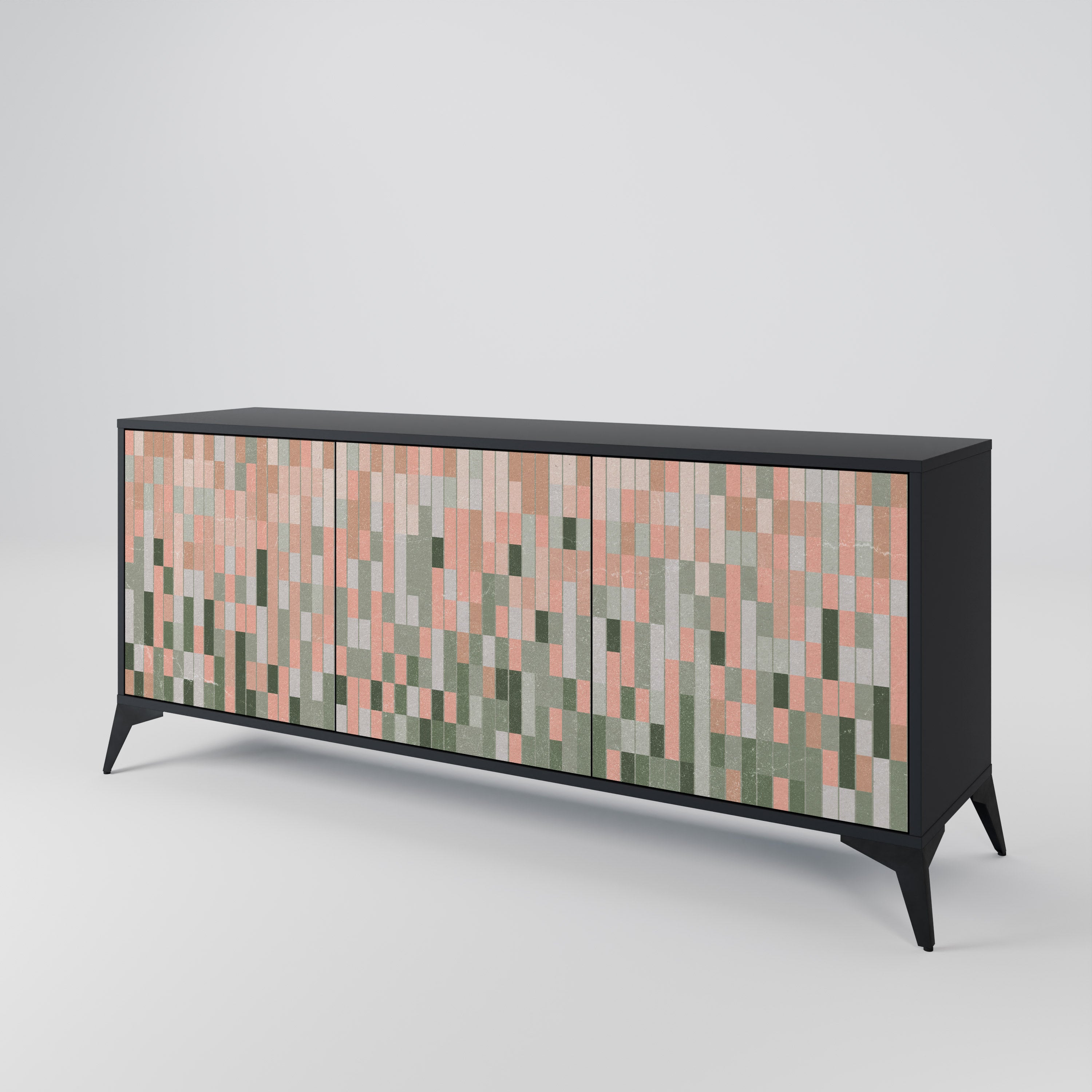 BUILDING THE FUTURE 3-Door Sideboard in Black Finish