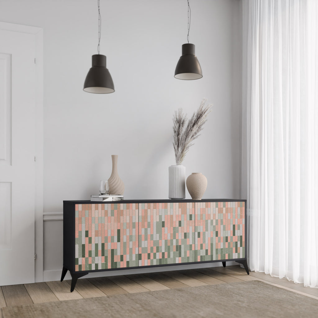 BUILDING THE FUTURE 3-Door Sideboard in Black Finish