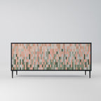 BUILDING THE FUTURE Aparador de 3 Puertas en Acabado Negro