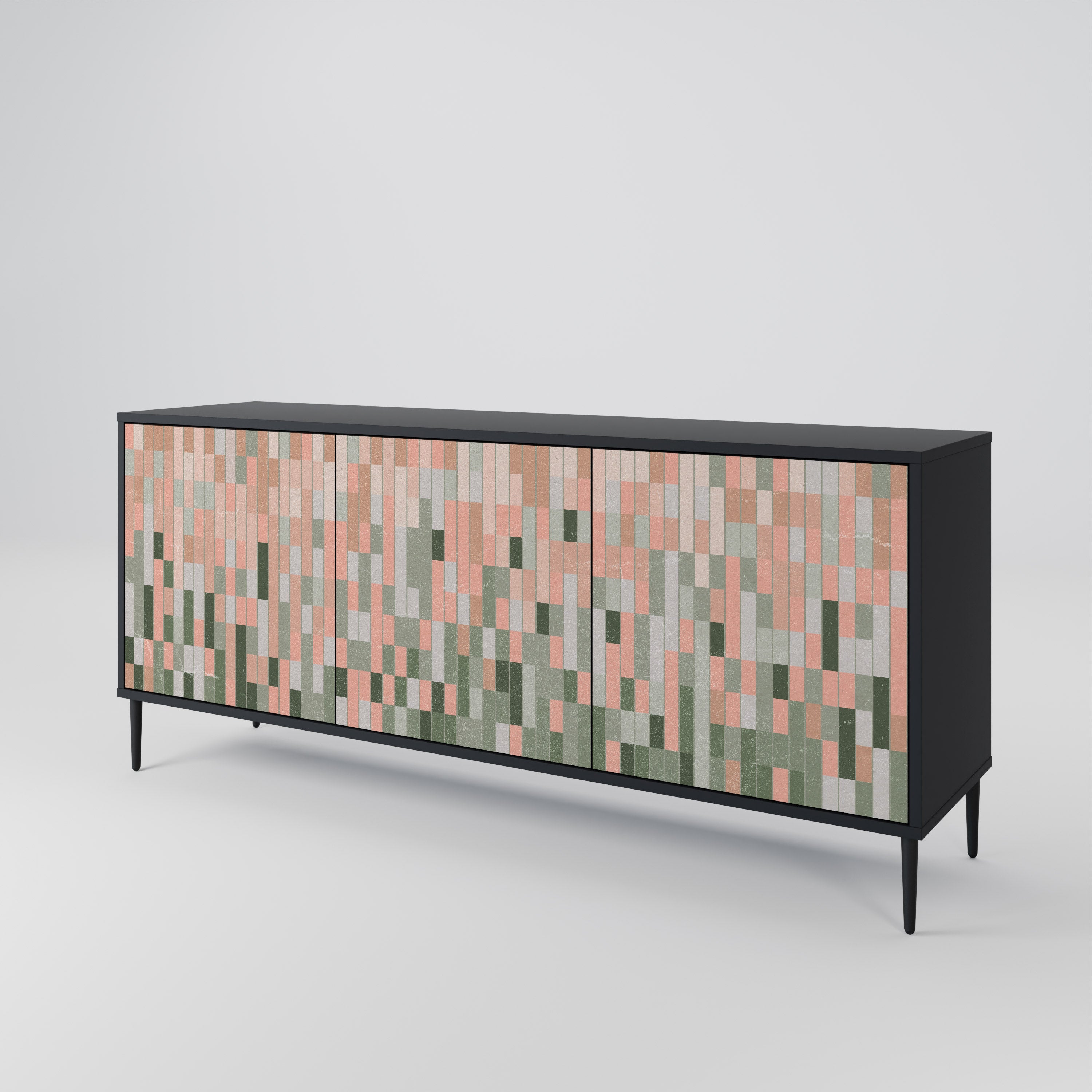 BUILDING THE FUTURE 3-Door Sideboard in Black Finish