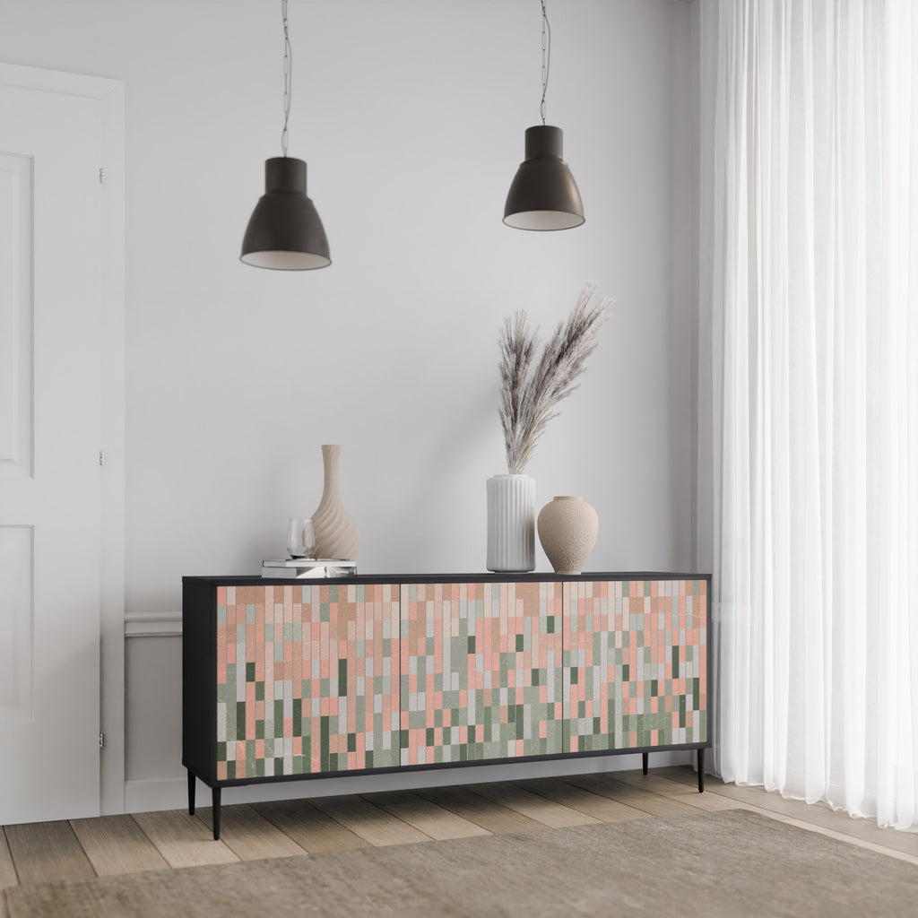 BUILDING THE FUTURE 3-Door Sideboard in Black Finish