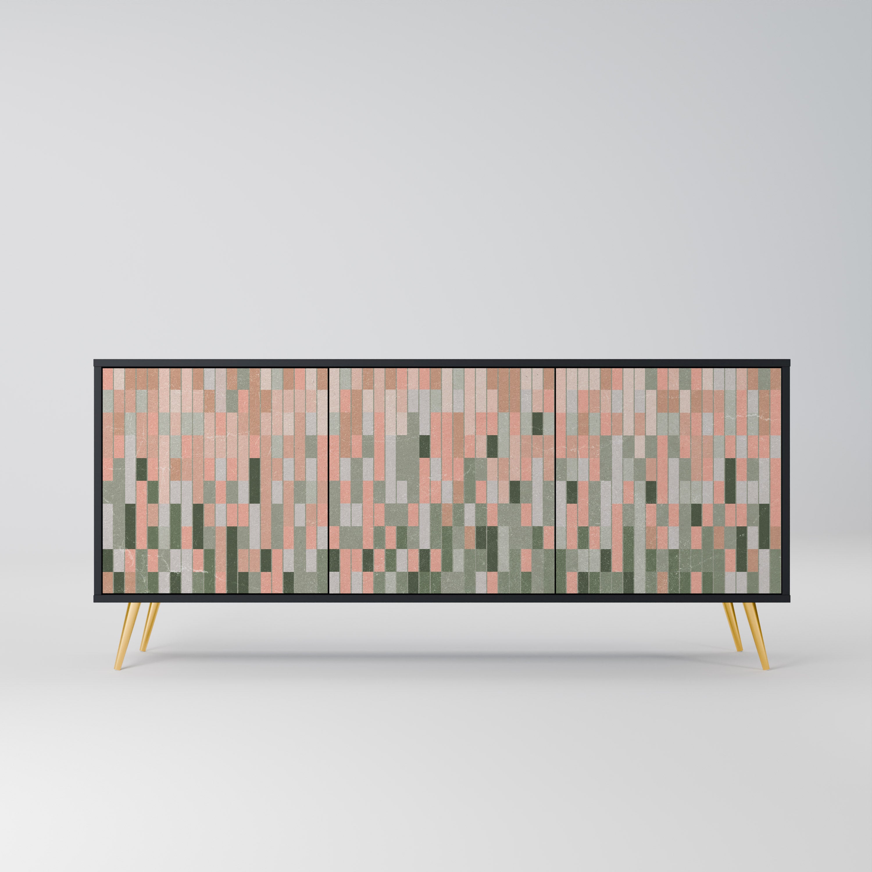 BUILDING THE FUTURE 3-Door Sideboard in Black Finish
