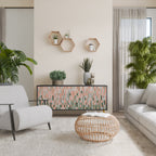 BUILDING THE FUTURE Aparador de 3 Puertas en Acabado Negro