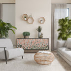 BUILDING THE FUTURE Aparador de 3 Puertas en Acabado Negro