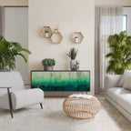 NORTHERN LIGHTS 3-Door Sideboard in Black Finish