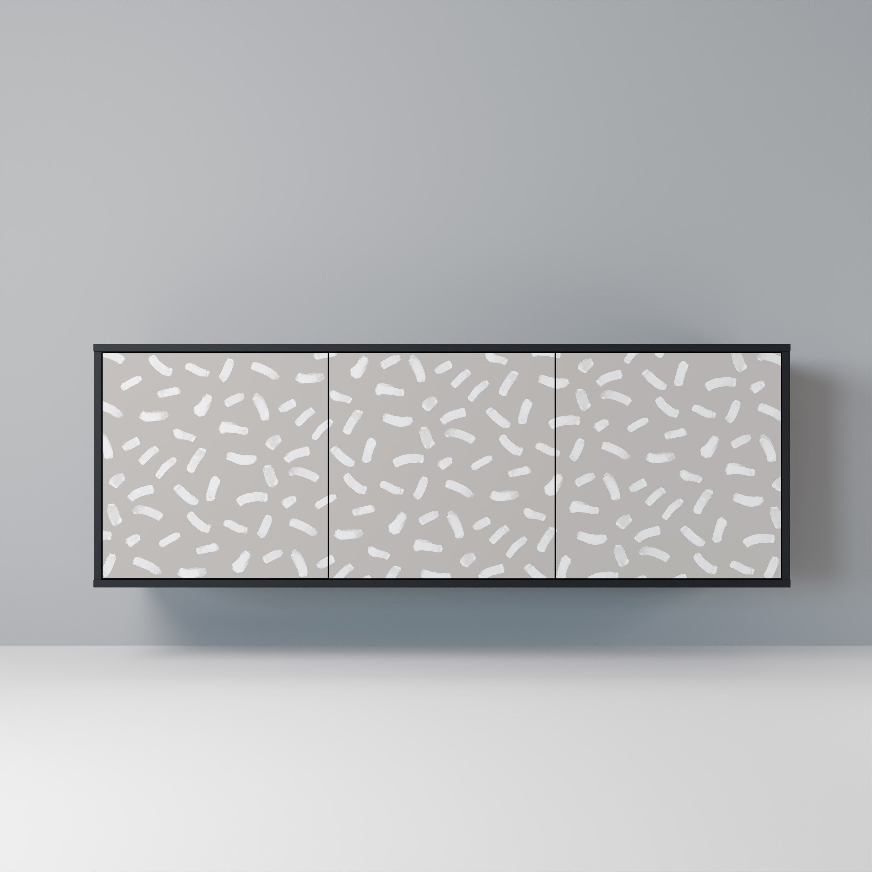 PASSING SECONDS 3-Door Sideboard in Black Finish