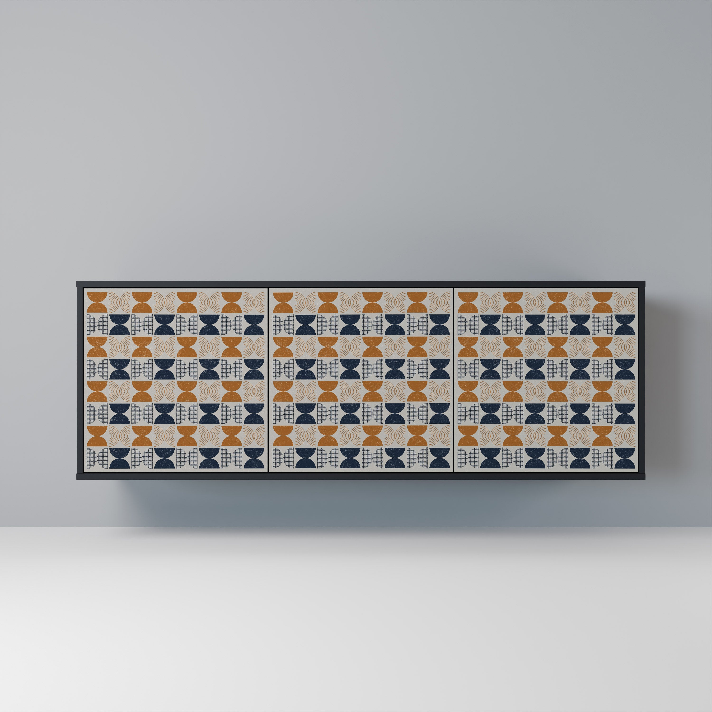REFLECTION RANGE 3-Door Sideboard in Black Finish