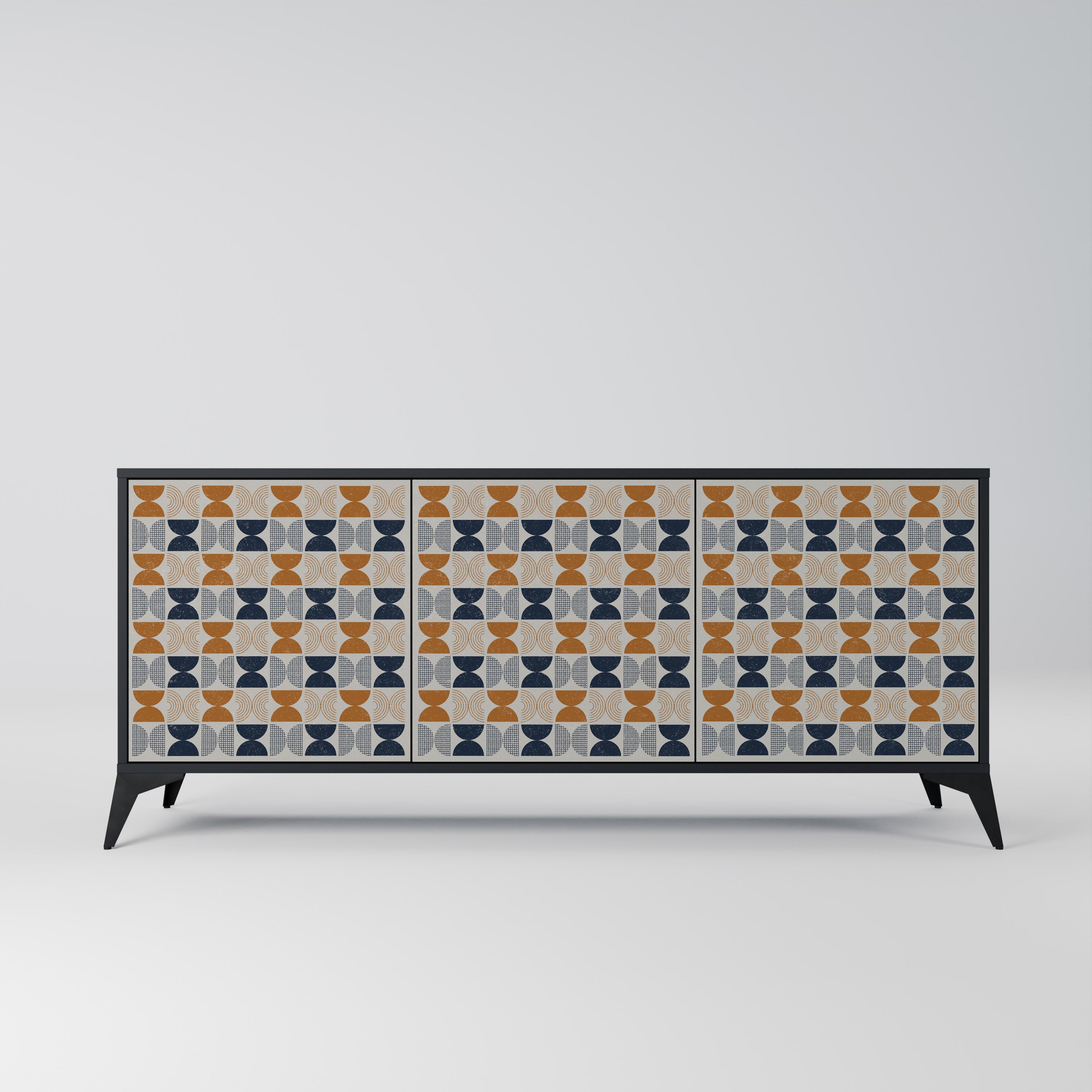 REFLECTION RANGE 3-Door Sideboard in Black Finish