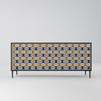 REFLECTION RANGE Aparador de 3 Puertas en Acabado Negro