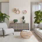 REFLECTION RANGE Aparador de 3 Puertas en Acabado Negro