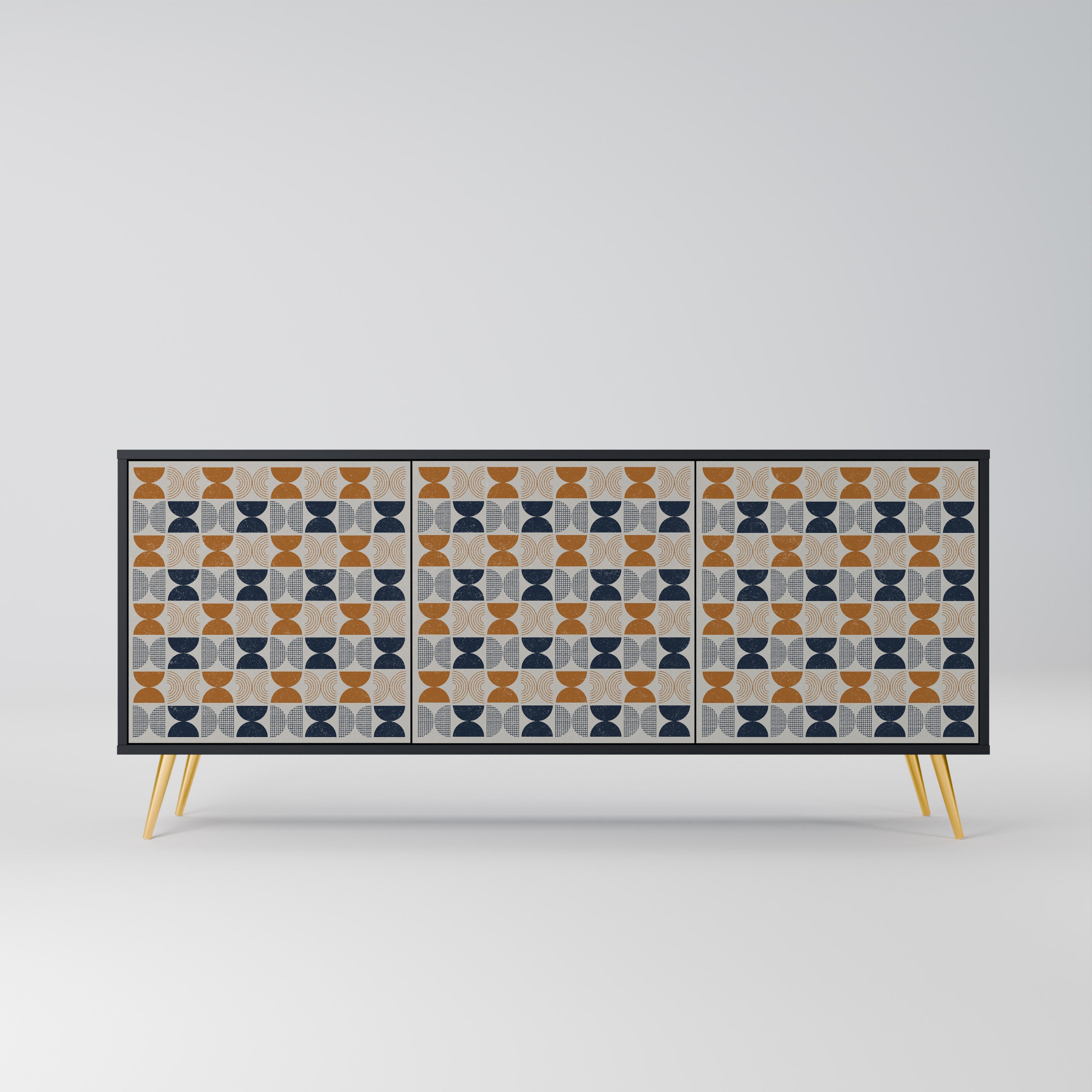 REFLECTION RANGE 3-Door Sideboard in Black Finish