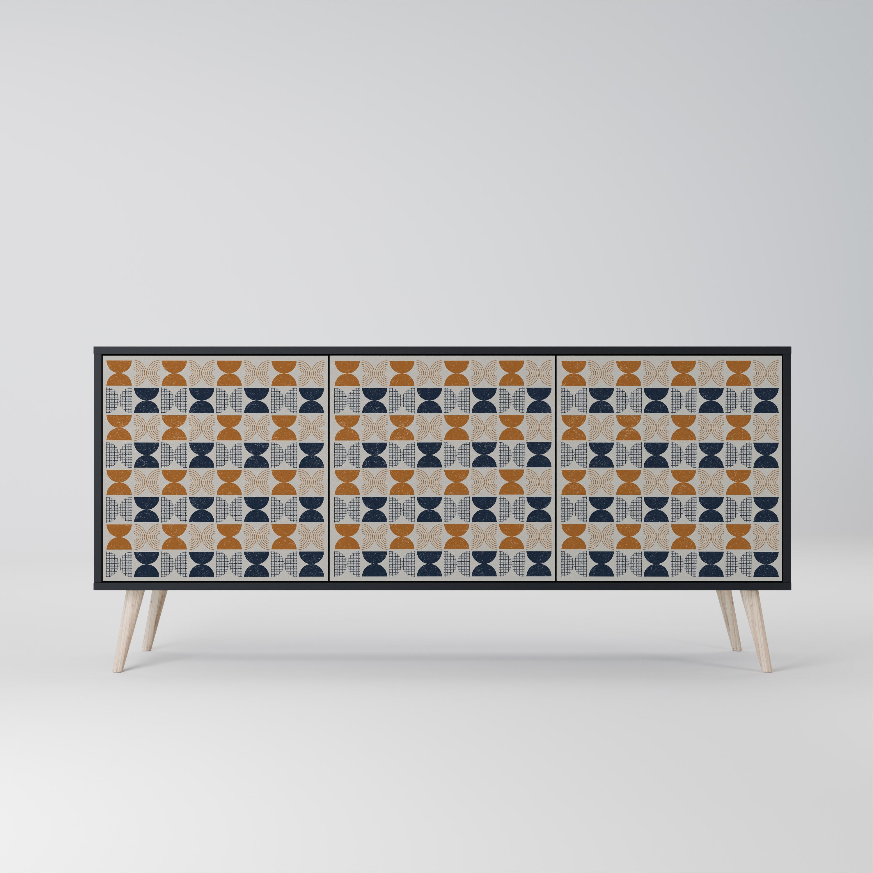 REFLECTION RANGE 3-Door Sideboard in Black Finish