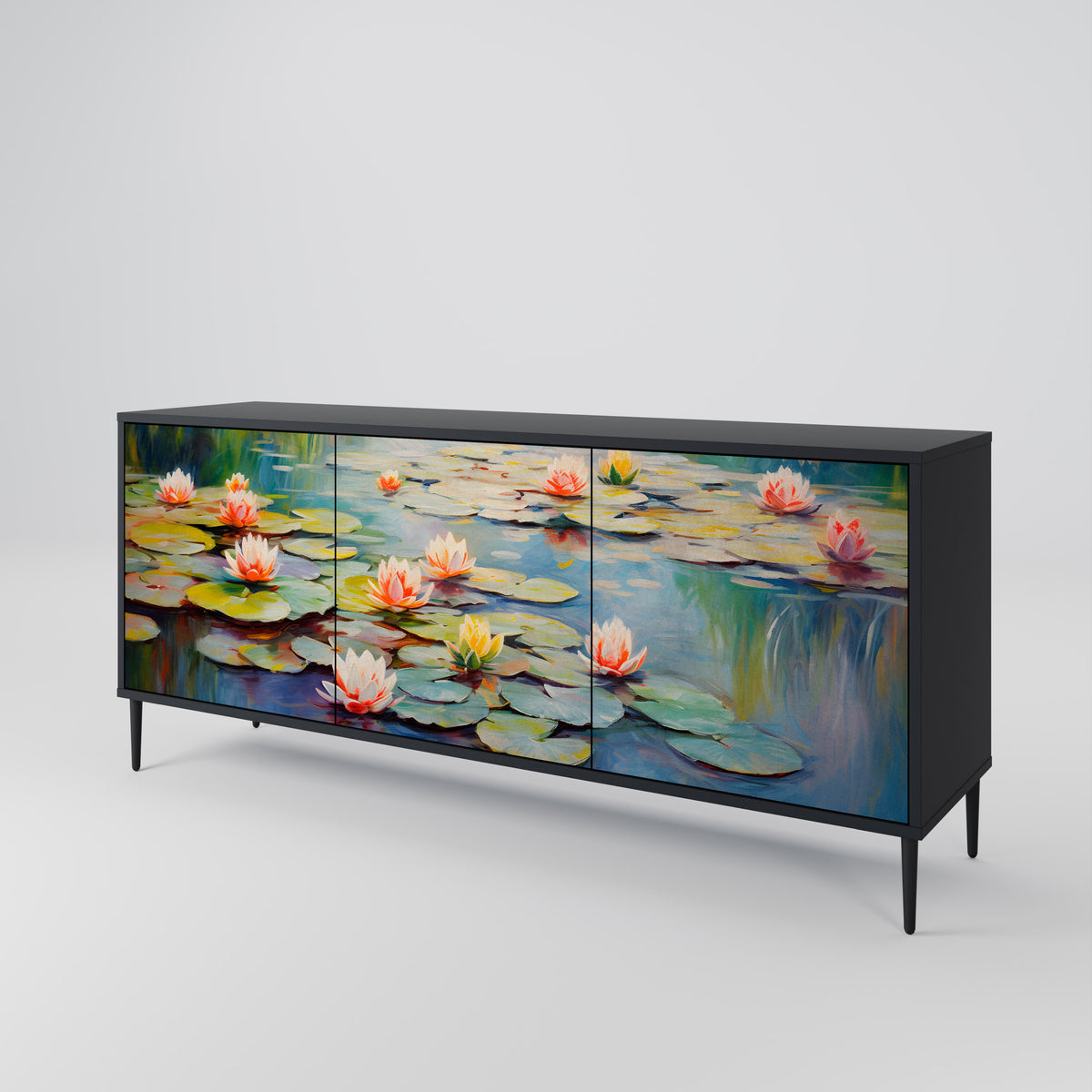 BLOOMING WATERS Aparador de 3 Puertas