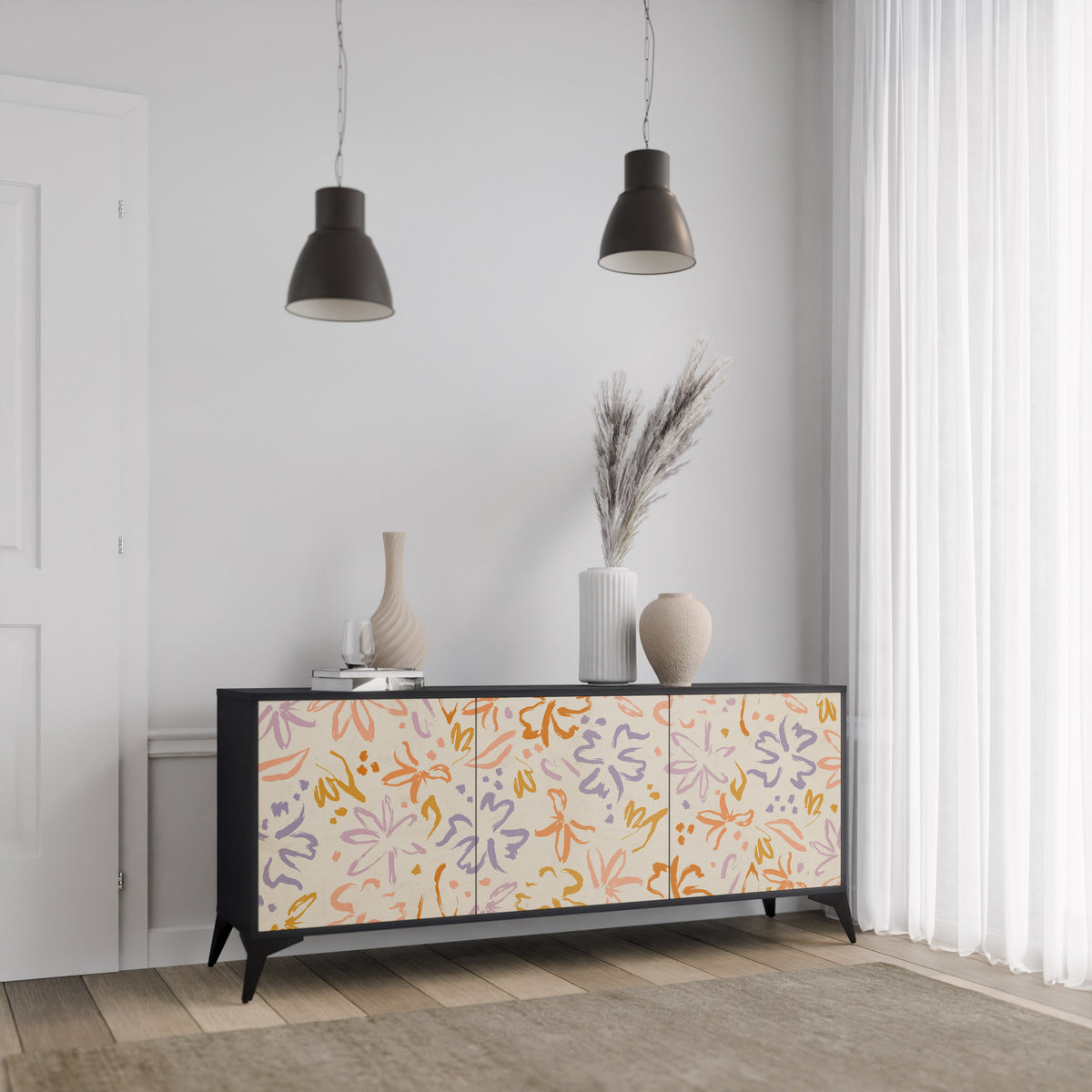 SPRING WHIMSY Aparador de 3 Puertas