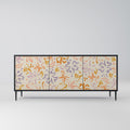 SPRING WHIMSY 3-Door Sideboard in Black Finish