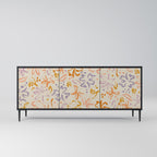SPRING WHIMSY 3-Door Sideboard in Black Finish