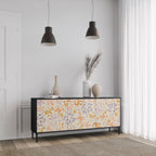 SPRING WHIMSY 3-Door Sideboard in Black Finish